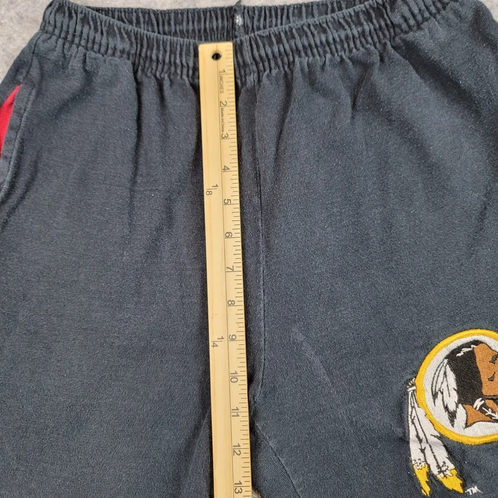 Vintage Jostens Washington Redskins Shorts Mens Medium Black NFL Made in USA - Picture 6 of 10